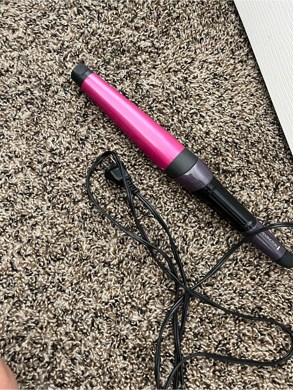 Remington Pink Tapered Curling Wand | Fast Heat Styling Tool